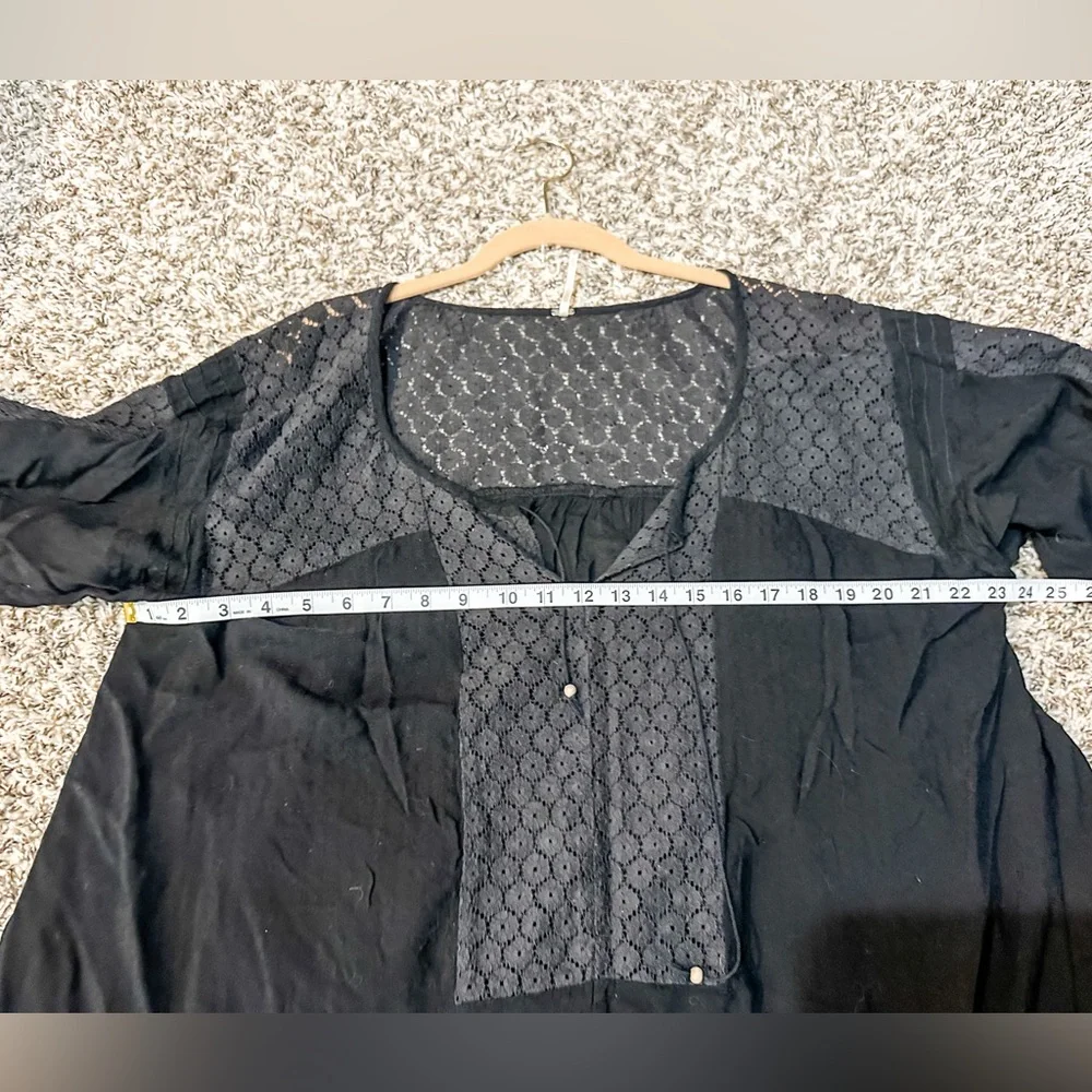FREE PEOPLE Moon River Easy Top Women’s Black Size Medium